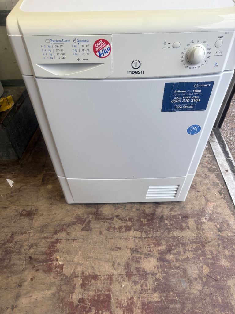 indesit 7kg tumble dryer condenser dryer £140 delivered 🔥Denton appliances 🔥