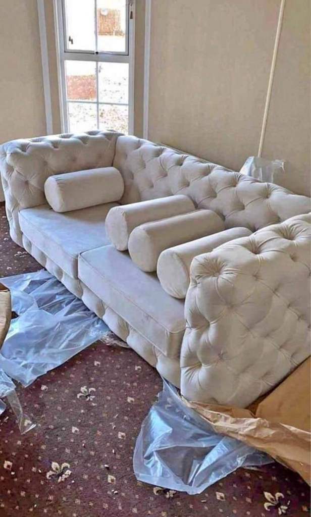 Ashton Chesterfield   3 2 Seater Sofa L Shape Sofa With Cushion 