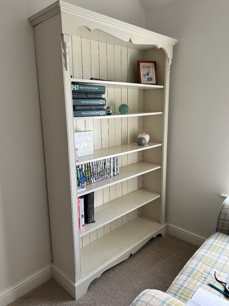 Cream cottage solid wood bookcase
