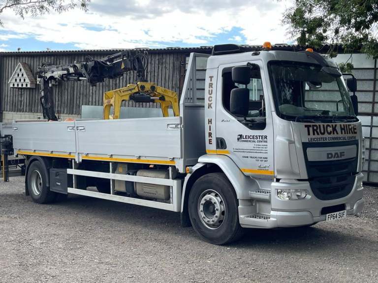 2015 DAF LF 220 EURO 6 18T WITH ATLAS 104.3 CRANE FOR HIRE