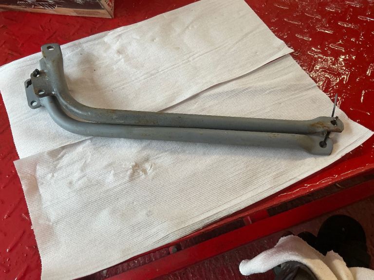 BSA A10 / A7.  Rear mudguard stays