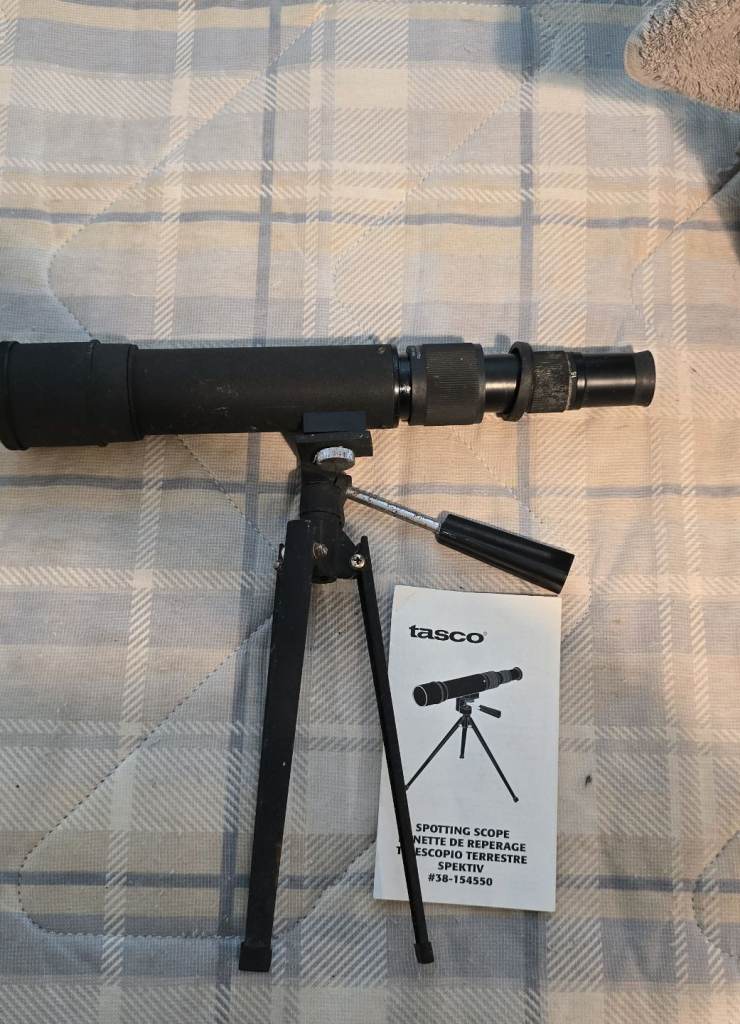 Tasco telescope - used condition slight damage on lose ring