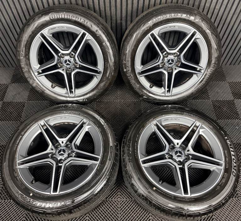 19'' GENUINE MERCEDES AMG GLC COUPE BLACK SPORT ALLOY WHEELS TYRES ALLOYS 5X112