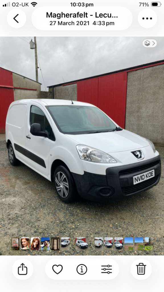 2010 Peugeot Partner 1.6hdi 850 92hp