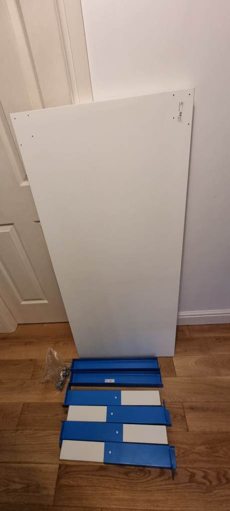 Ikea desk with adjustable height and two tops: 96x58cm, 128x56cm