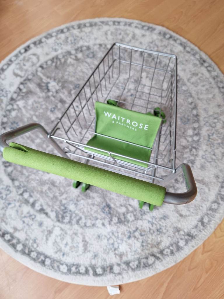 Kids waitrose shopping trolly