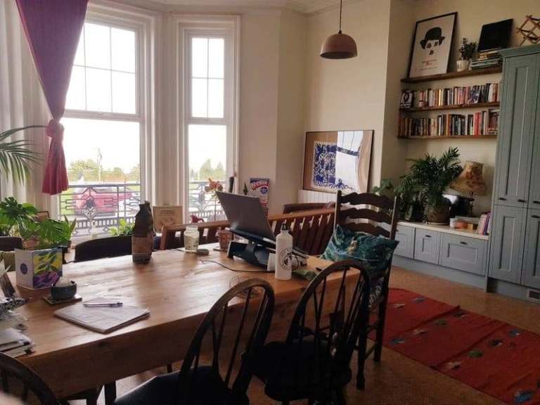 Two rooms to rent in beautiful 3-bed flat above the seaside