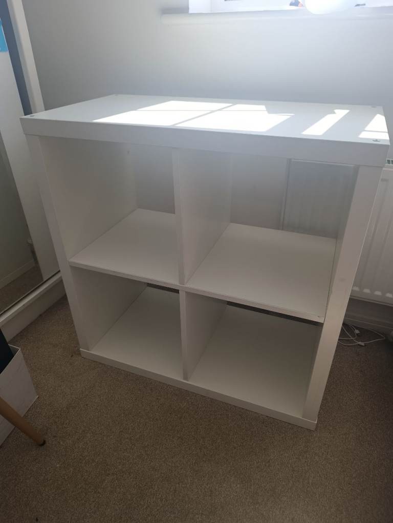 White Cube Storage Unit / Bookcase - Good Condition