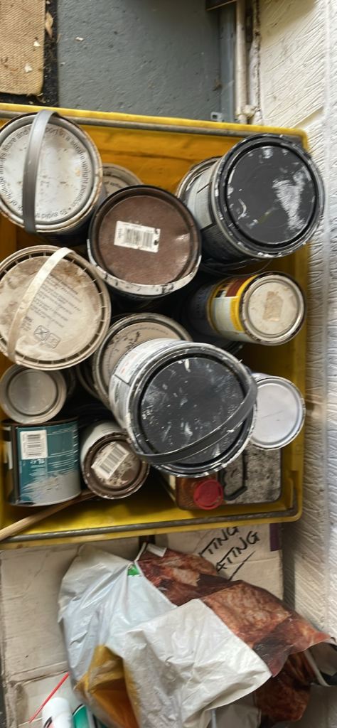 Free paint tins some full 