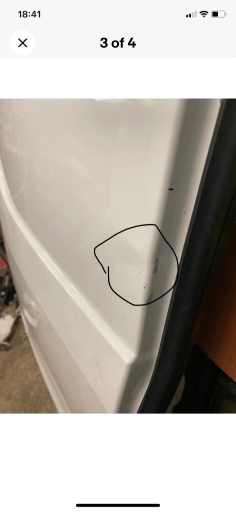 Ford transit custom rear door 
