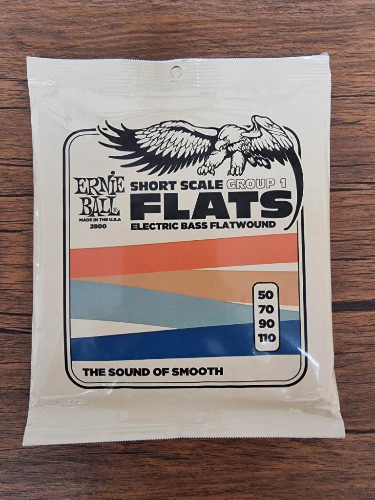 Ernie Ball Short Scale Group 1 Flats Electric Bass Flatwound 50-110