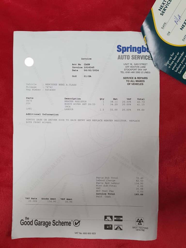 FULL Service History + MOT - 31/10/2026. 2005 Mercedes-Benz A150 Classic SE 1.5 Petrol Manual 5 door