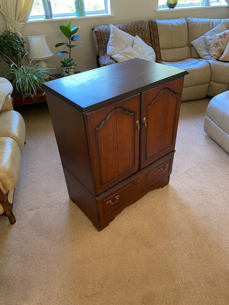 Rossmore Furniture Wooden Cabinet with Doors and Drawer