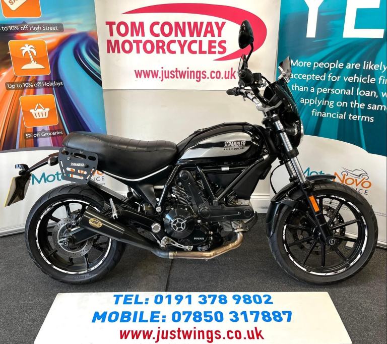 DUCATI SCRAMBLER 400, 2016(66), ONLY 15,285 MILES, EXTRAS, STUNNING BIKE, £3195