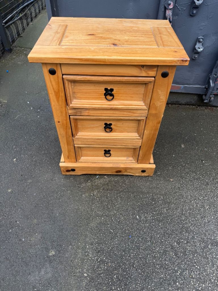 Pine Side Bed Drawer 