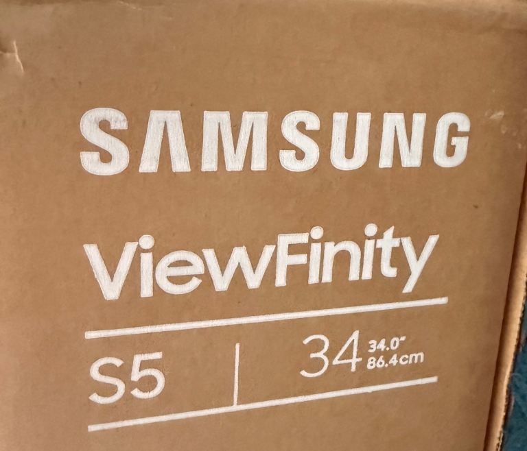 Samsung ViewFinity S5 34" Ultrawide Monitor - Boxed, Good Condition