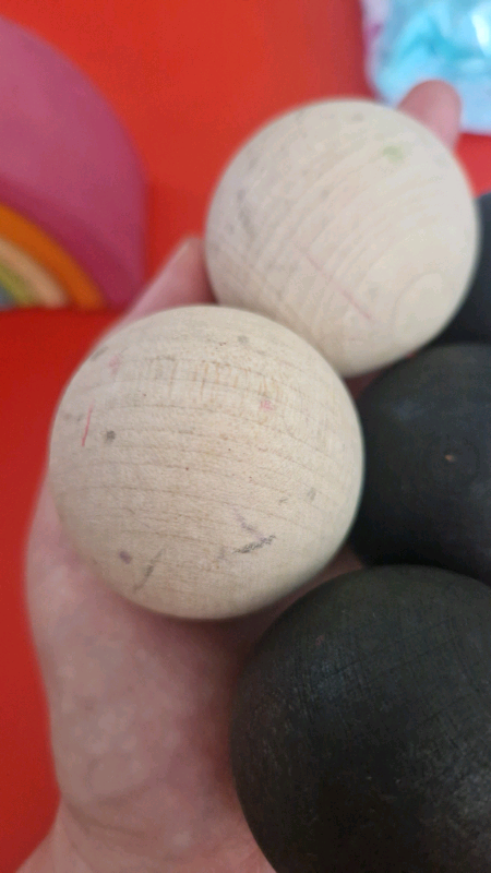 Grimms Monochrome Wooden balls 