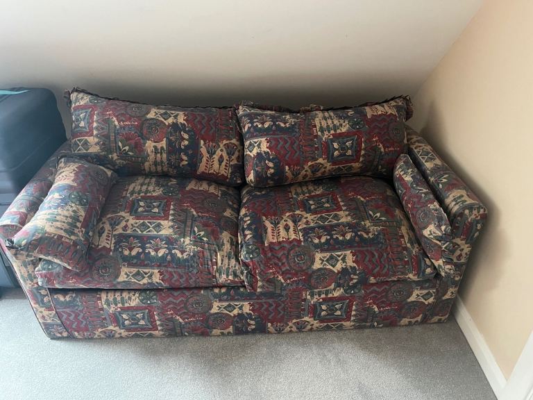 Patterned sofa bed
