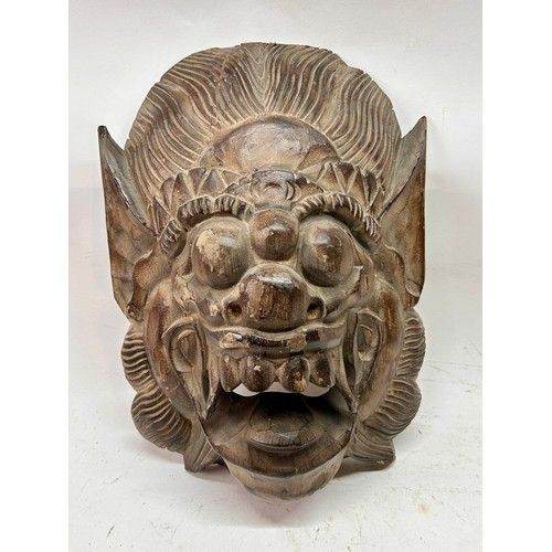 Vintage wooded mask 