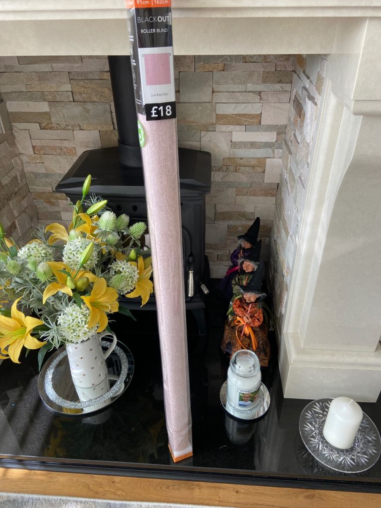 image for Dusky Pink Blackout Roller Blind - UNOPENED 