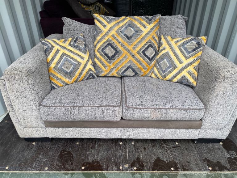 Grey SCS 2 seater sofa 