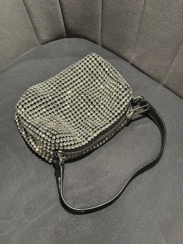 Alexanderwang Rhinestone Shoulder Bag - Silver, Good Condition