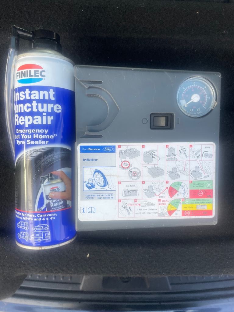 Car tyre puncture repair tyre air pump 