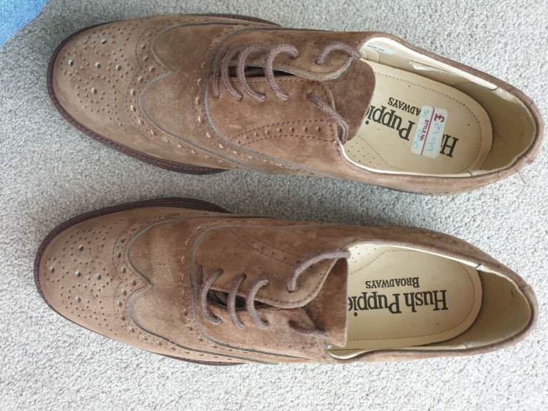 Brand New Light Brown Hush Puppy Brogues