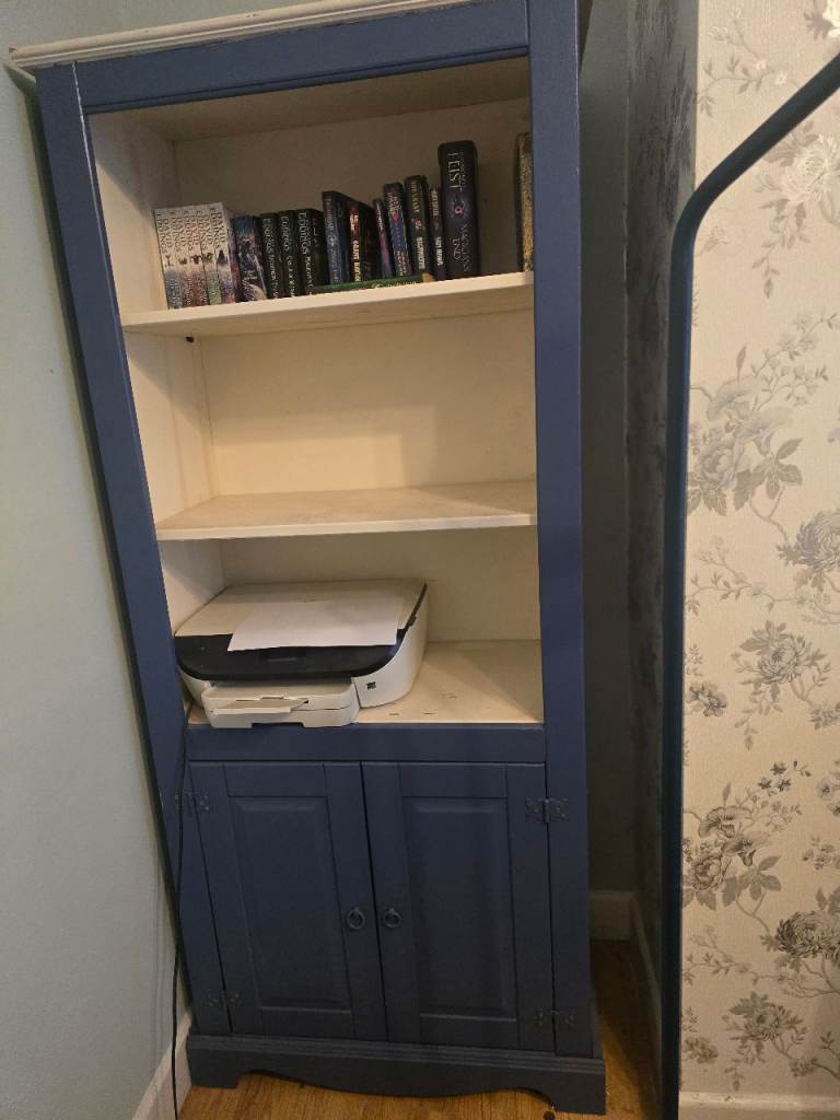 Sideboard, nest of tables and bookcase 