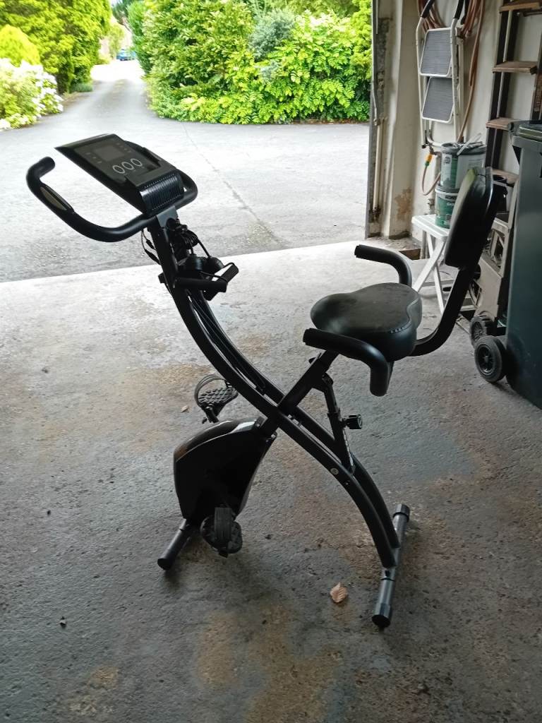 Folding Exercise Bike – Black, Good Condition