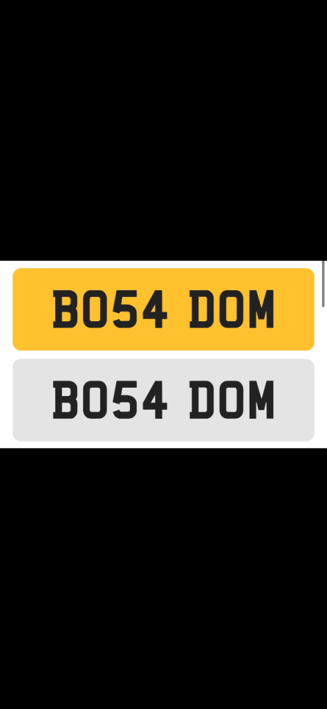 PRIVATE REGISTRATION PLATES