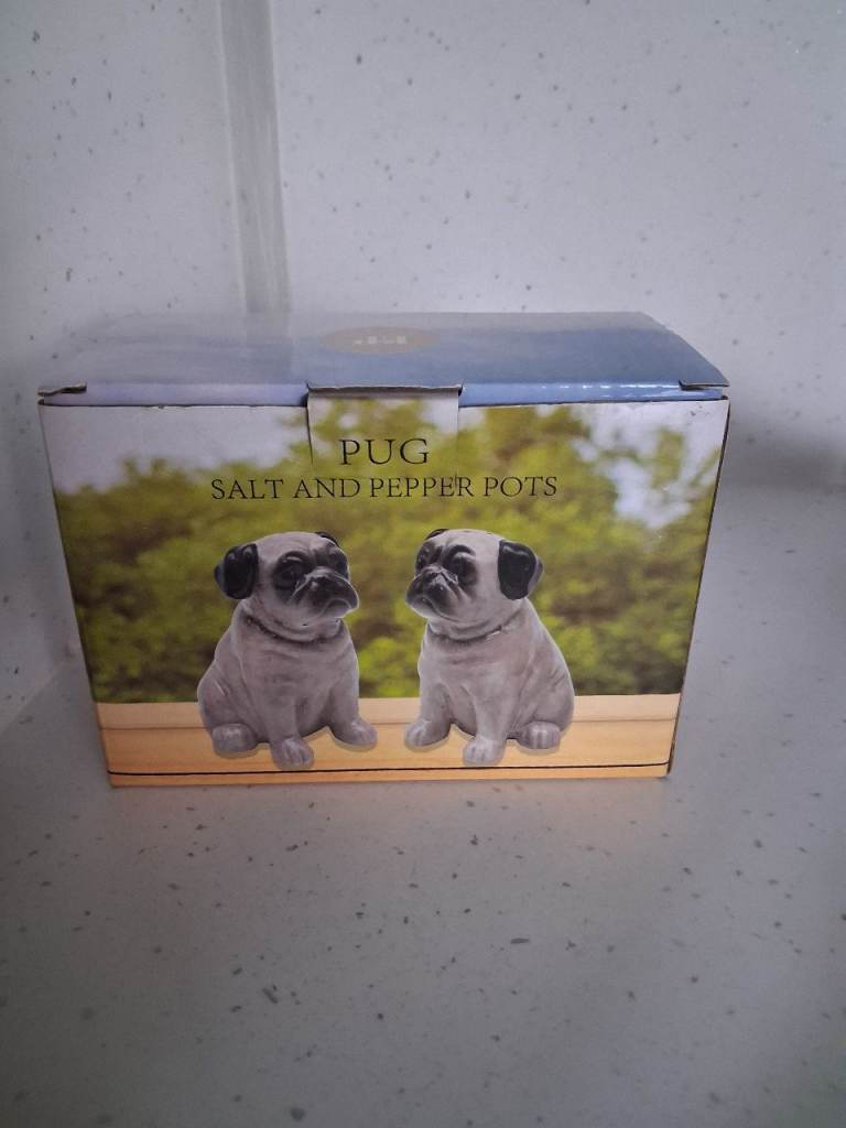 Pug Salt and Pepper Pots by Lesser & Pavey – As Good As New
