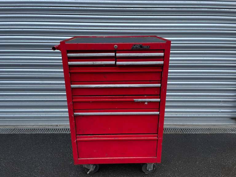 image for Mac Tools Tool Box Chest Roll Cab with Tools Red