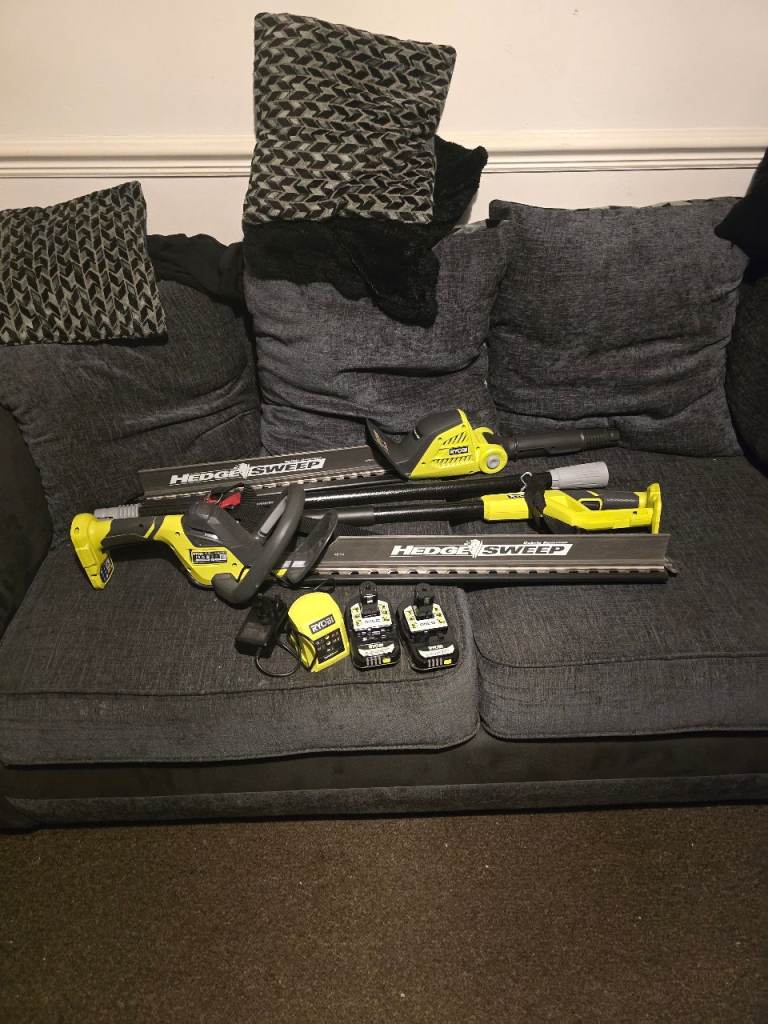 Ryobi cordless hedge trimmers (pair of) 