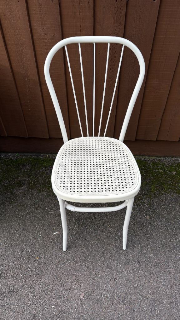 Stylish Bistro Chair with Cane Seat