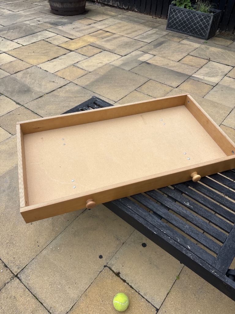 Wooden Under-Bed Storage Drawer with Wheels – Good Condition