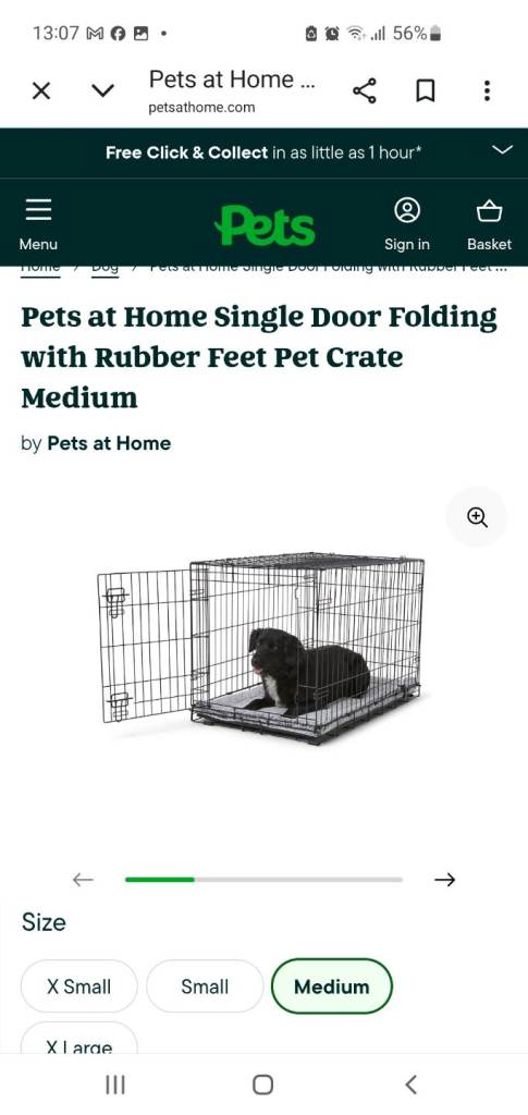 Dog cage medium