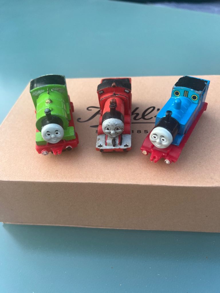 Vintage Thomas the Tank Engine ERTL Diecast Collection – 3 Pieces (1990s) Rare,