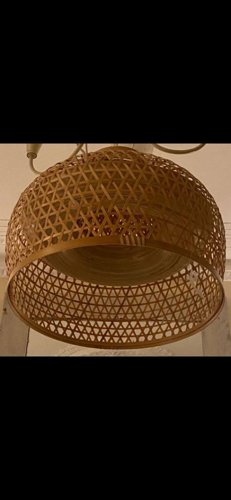 3 x lampshade ceiling pendant, large new ikea