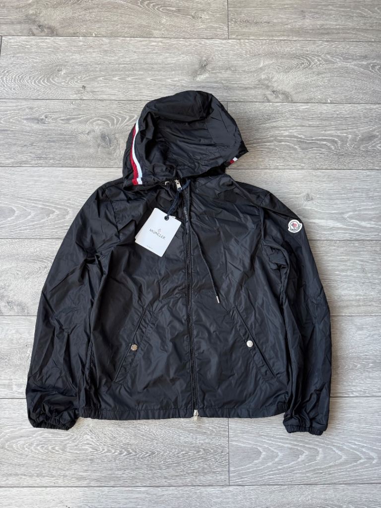 Black and navy Moncler windbreaker 