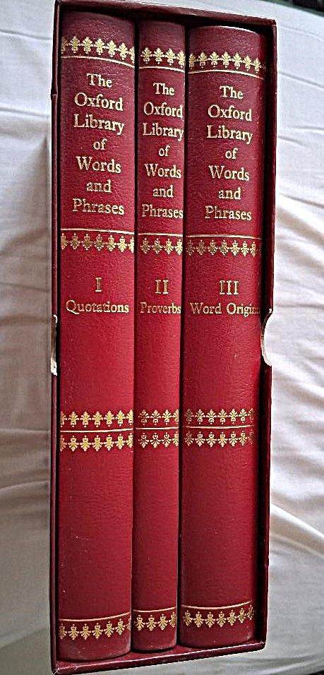 Boxed set of the Oxford Library of Words and Phrases