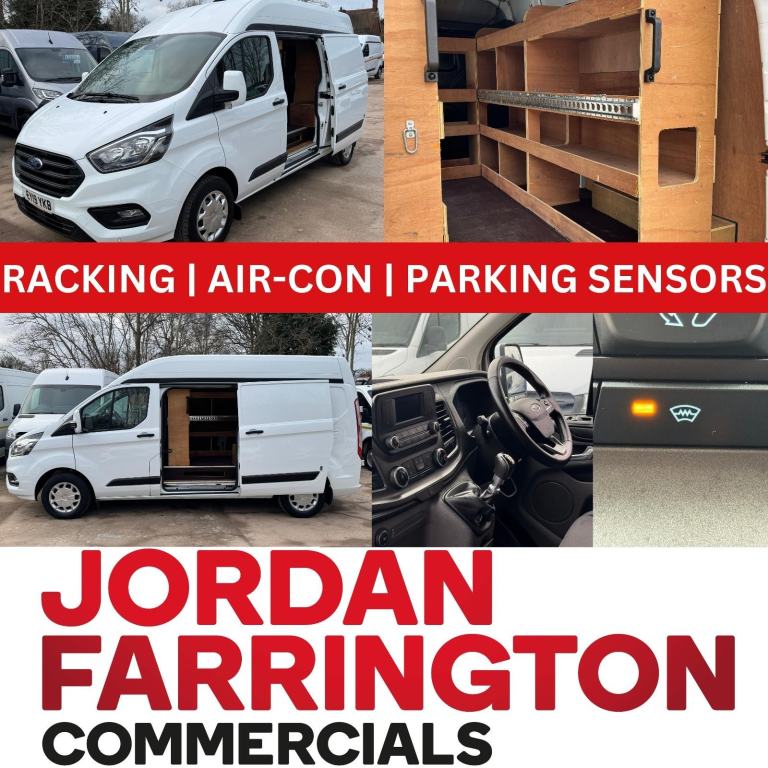 2019 FORD TRANSIT CUSTOM TREND L2H2 LWB WORKSHOP / FITTERS VAN WITH AIR-CON EU6