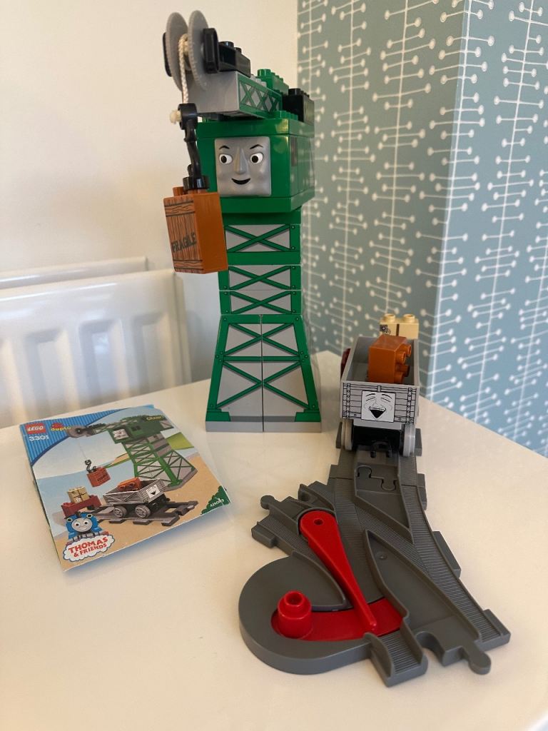 Retired Vintage LEGO DUPLO Thomas And Friends #3301 Set - Cranky Loading Crane