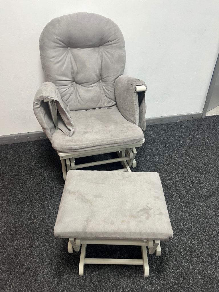 Nursing rocking chair and stool