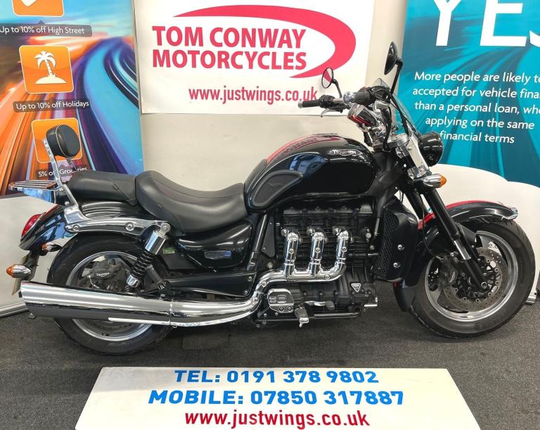 TRIUMPH ROCKET 3 ROADSTER, 2015(15), 3 OWNERS, 32,782 MILES, IMMACULATE, £6995
