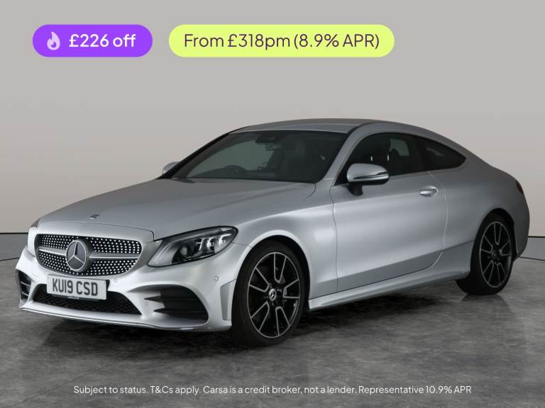 2019 Mercedes-Benz C Class 2.0 C300 AMG Line (Premium) Coupe 2dr Petrol G-Tronic+ Euro 6 (s/s) (2...
