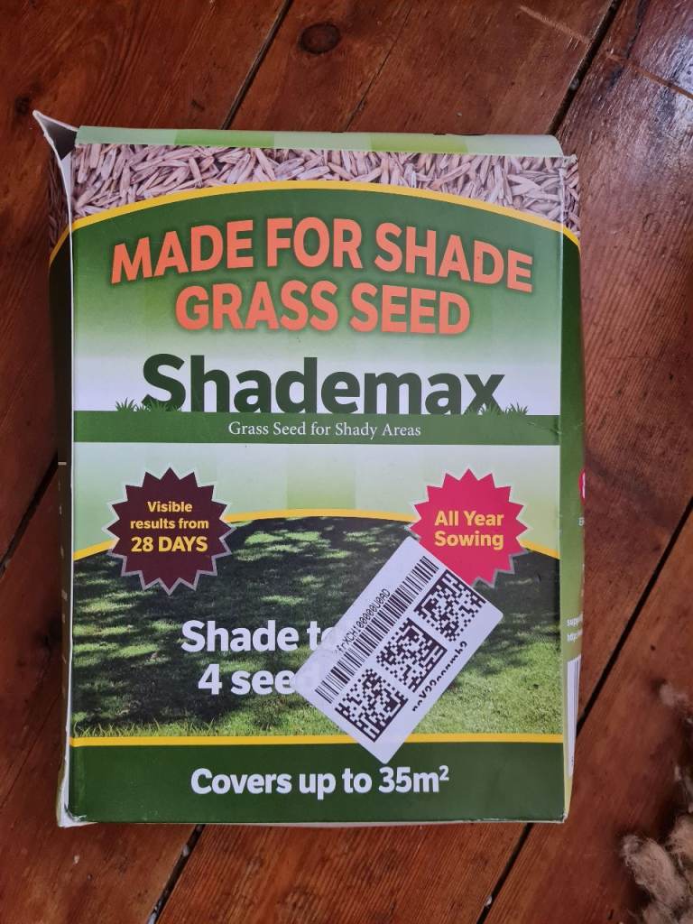 Shademax Grass Seed for Shady Areas – 1kg, New