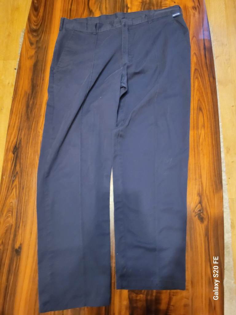 Preloved PORTWEST Work Trousers Men's W40 L31 Navy Blue Regular Fit Uniform Deal 