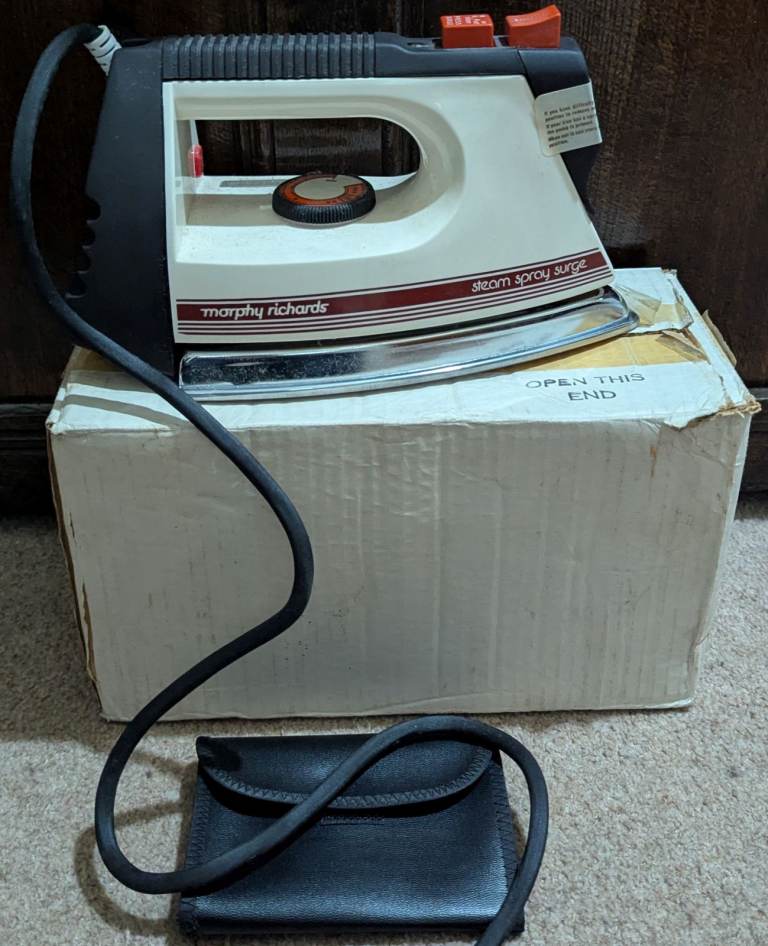 Vintage Morphy Richards Continental Range Steam Iron, Unused 