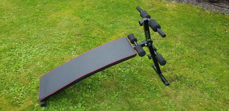 Crivit Exercise Bench – Adjustable, Black, Good Condition